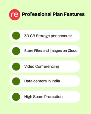 Rediffmail Professional Email Plan